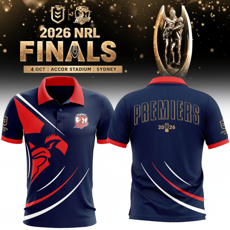 Sydney Roosters 2026 NRL Premiers Polo Shirt Sydney Roosters Clothes Great Gifts For Fans - Foxy23shop