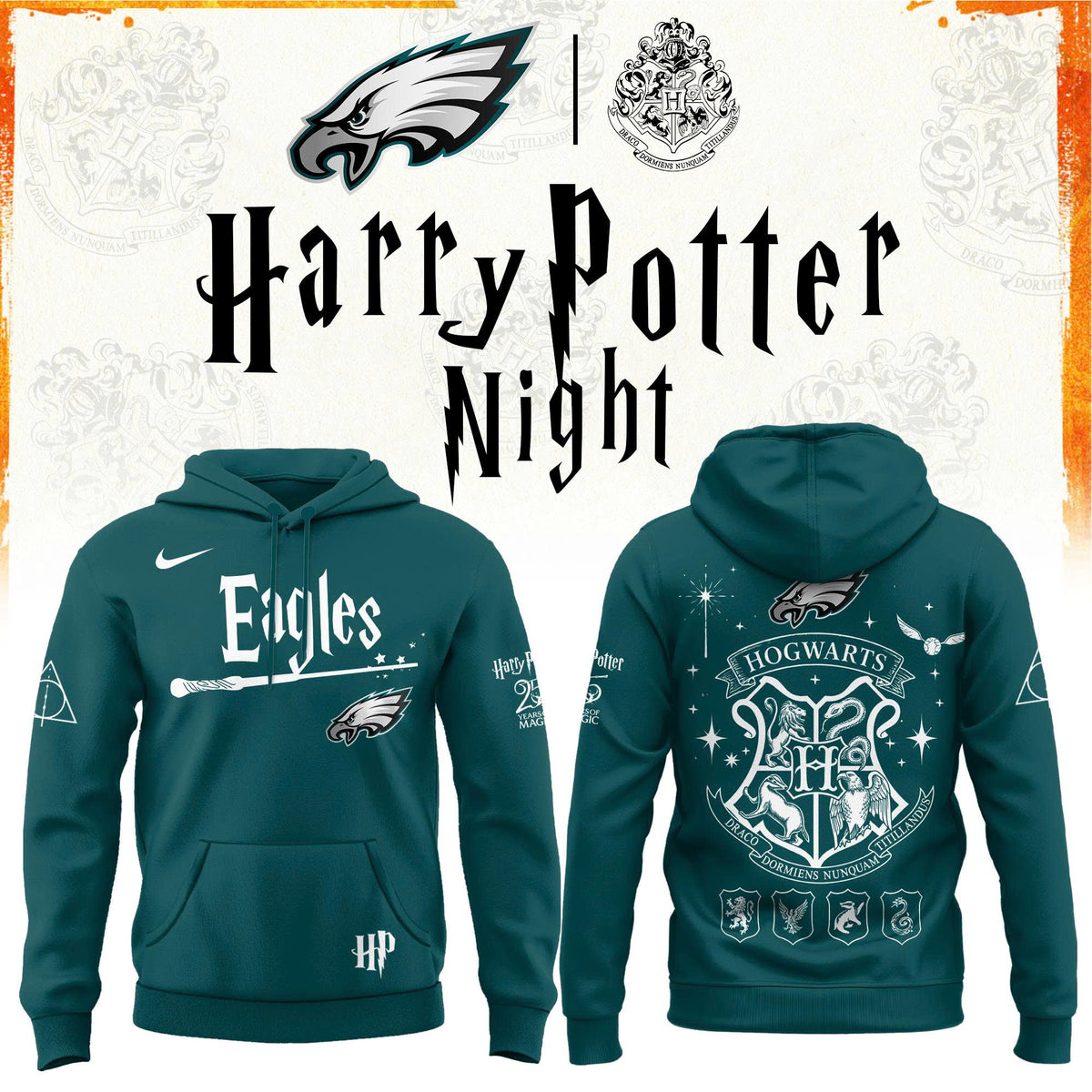 Philadelphia Eagles x Harry Potter 2026 Hoodie Philadelphia Eagles Apparel Best Fan Gear - Foxy23shop