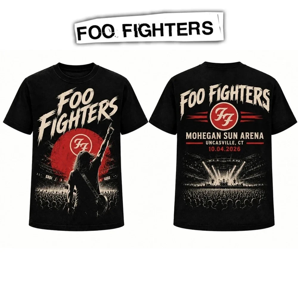 Foo Fighters Merch Take Cover Tour 2026 T-Shirt Mohegan Sun Arena Concert Outfit - Foxy23shop