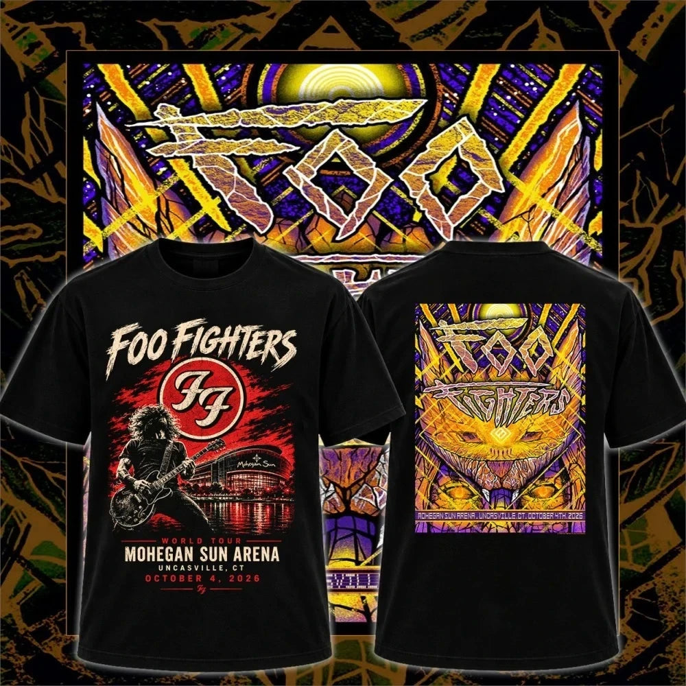Foo Fighters Merch Take Cover Tour 2026 T-Shirt Mohegan Sun Arena Concert Tee Rock Lover Present - Foxy23shop