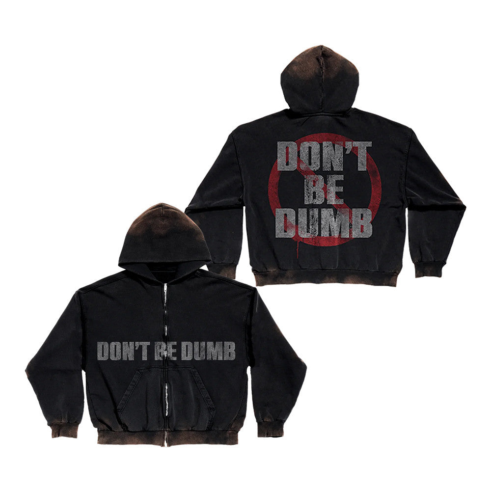 ASAP Rocky AWGE Merch Don't Be Dumb Zip Hoodie Asap Rocky Lover Presents - Foxy23shop