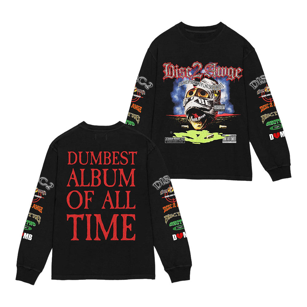 ASAP Rocky AWGE Merch Disc 2 Long Sleeve Shirt Presents For Rap Lovers - Foxy23shop
