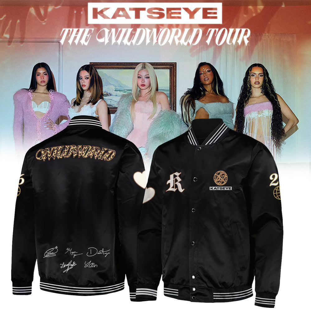 Katseye Merch The Wildworld Tour Jacket Present For Katseye Lovers - Foxy23shop