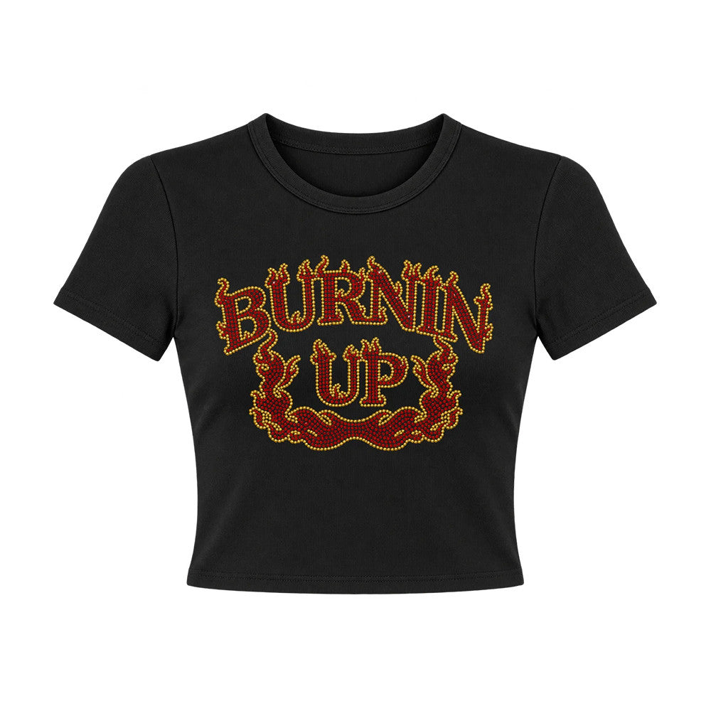 Jonas Brothers Merch Burning Up Baby Tee Best Presents For Jonas Brothers Lovers - Foxy23shop