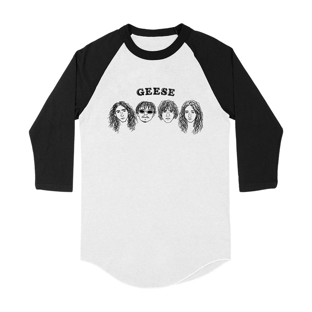 Geese Merch Composite Heads Raglan Long Sleeve Shirt Unique Gifts For Brother - Foxy23shop