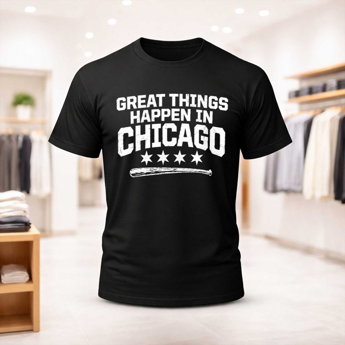 Chicago White Sox Great Things Happen In Chicago T-Shirt Unique Gifts For White Sox Fans - Foxy23shop