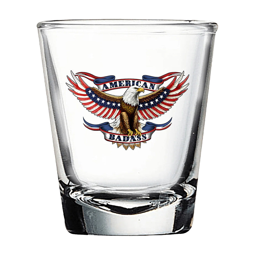 Kid Rock American Badass Shot Glass Kid Rock Merch Presents For Fans - Foxy23shop