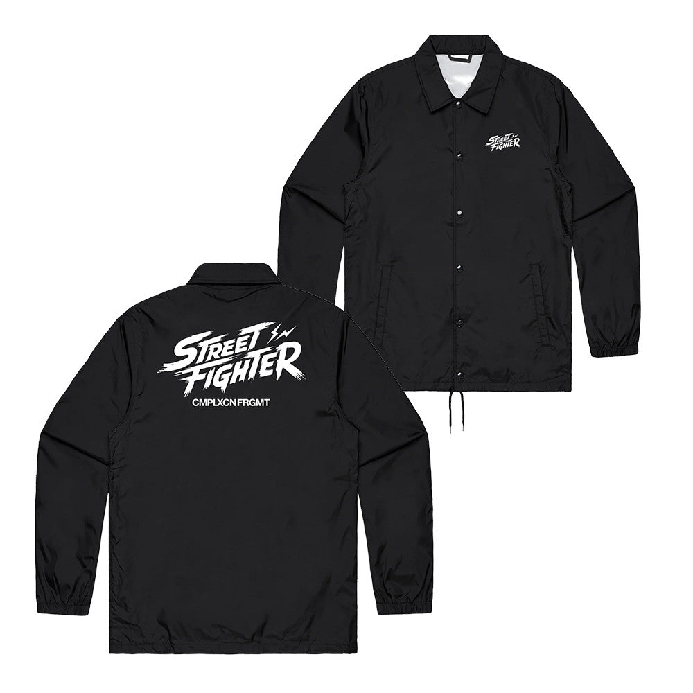Fragment x ComplexCon Merch Street Fighter Logo Coach Jacket Gifts For Boyfriend - Foxy23shop