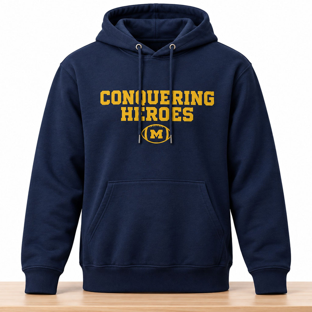 Michigan Wolverines Dave Portnoy Conquering Heroes Hoodie Michigan Wolverines Merch Fan Gear - Foxy23shop
