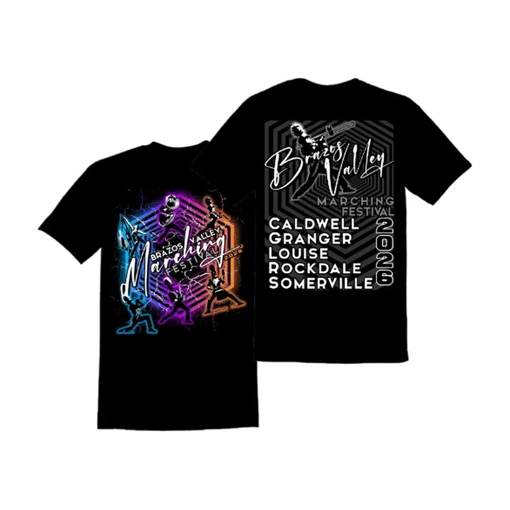 InkSoft Merch Brazos Valley Marching Festival 2026 T-Shirt Unique Gifts For Music Buffs - Foxy23shop