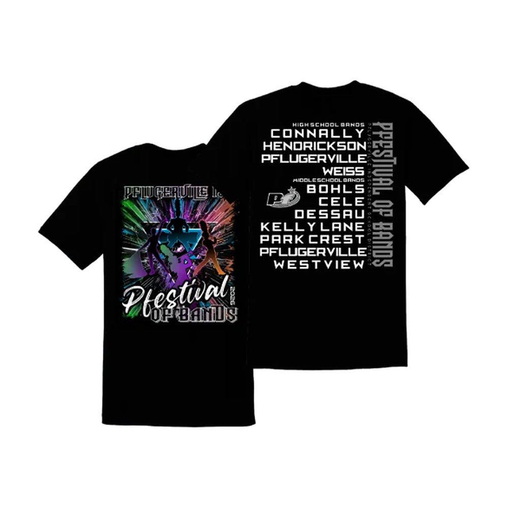 InkSoft Merch Pfestival Of Bands 2026 T-Shirt Best Gifts For Streetwear - Foxy23shop