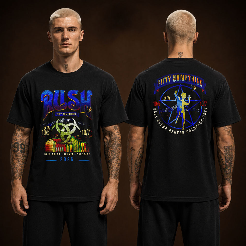 Rush Merch Fifty Something Tour 2026 Denver CO 2026 Event T-Shirt Presents For Rush Lovers - Foxy23shop