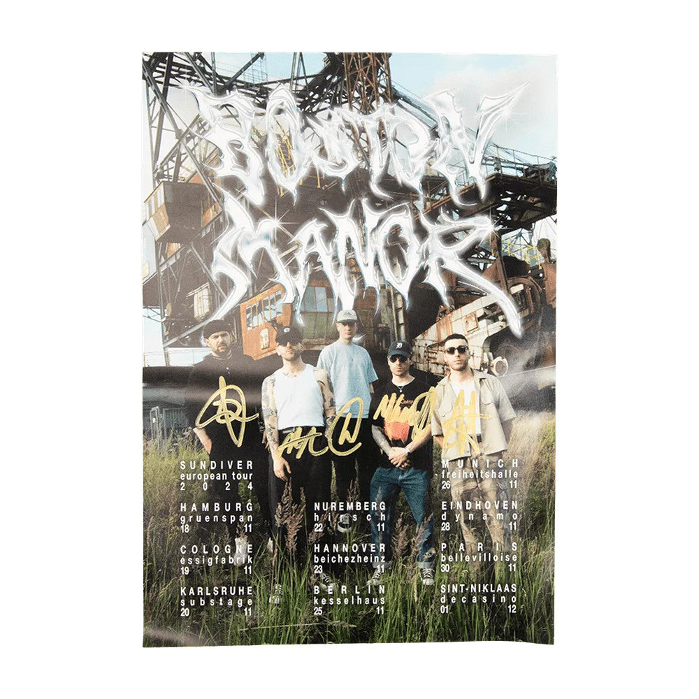 Boston Manor Merch Commemorative Signed 2024 EU Tour Poster Boston Manor Poster Gifts For Fans - Foxy23shop