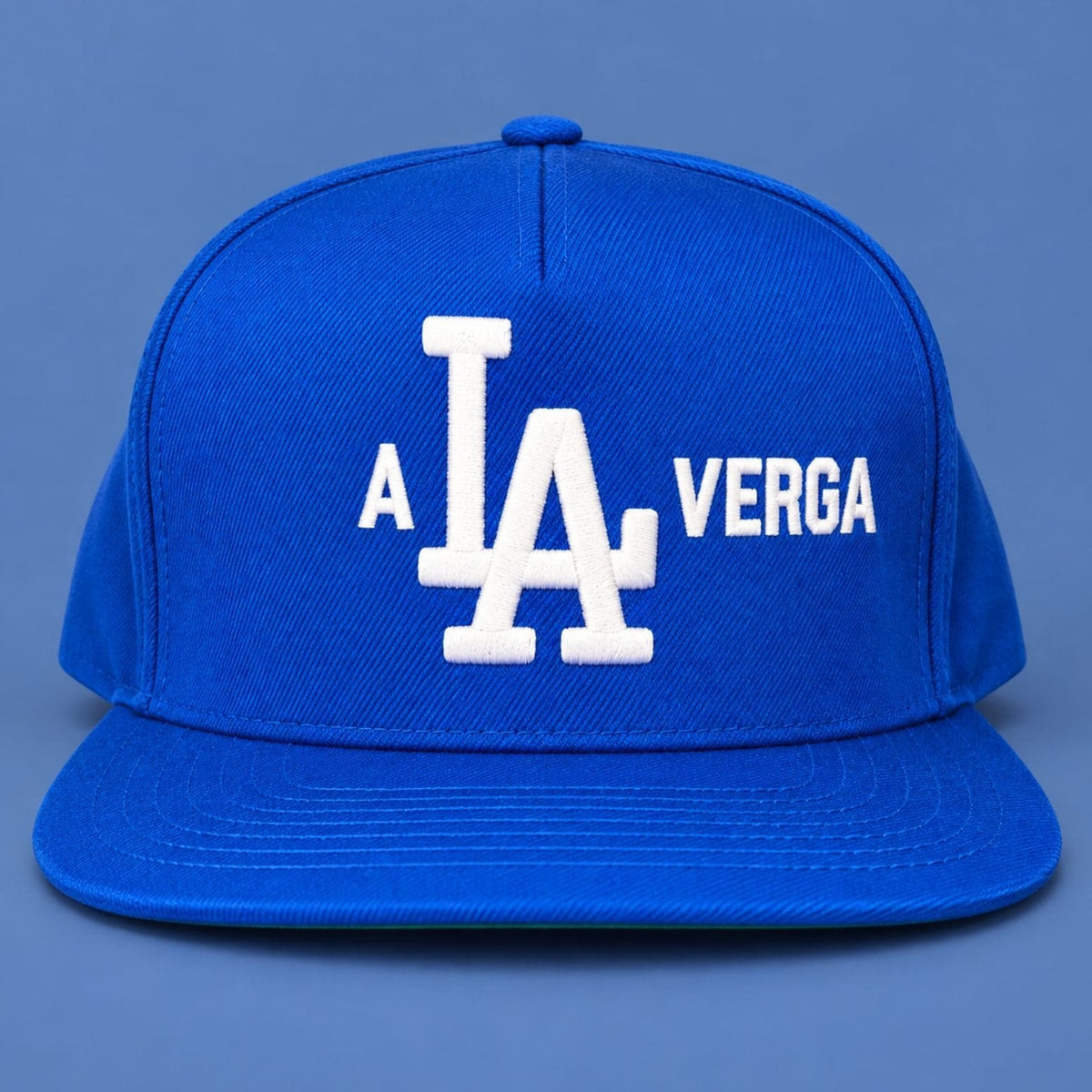 A La Verga Dodgers Snapback Hat Los Angeles Dodgers Merch Gifts For Baseball Lovers - Foxy23shop