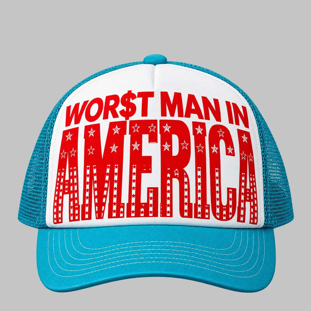 Slayyyter Worst Man In America Trucker Hat Slayyyter Merch Gifts For Fans - Foxy23shop