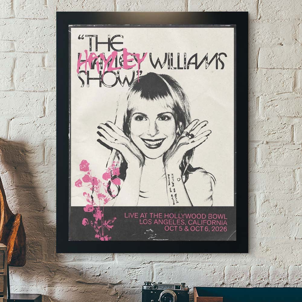 Hayley Williams The Hayley Williams Show Hollywood Bowl 2026 Poster Best Wall Decor Gifts For Fans - Foxy23shop