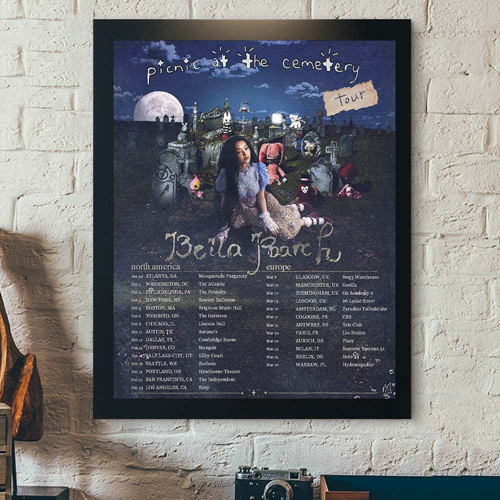 Bella Poarch Picnic At The Cemetery Tour 2027 Schedule Dates Poster Bella Poarch Merch Gift For Fans - Foxy23shop