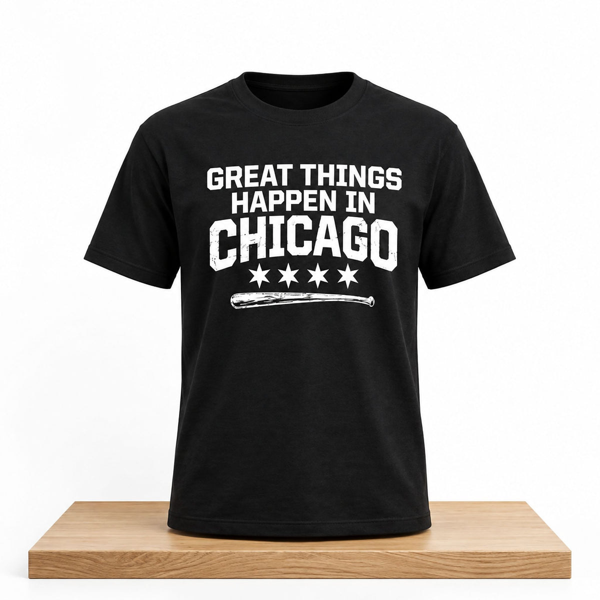 Chicago White Sox Great Things Happen In Chicago T-Shirt Presents For Baseball Fans - Foxy23shop