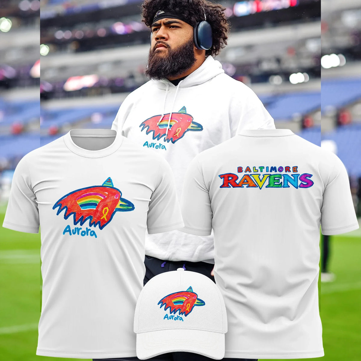 Baltimore Ravens Crucial Catch Aurora T-Shirt Presents For Baltimore Ravens Lovers - Foxy23shop