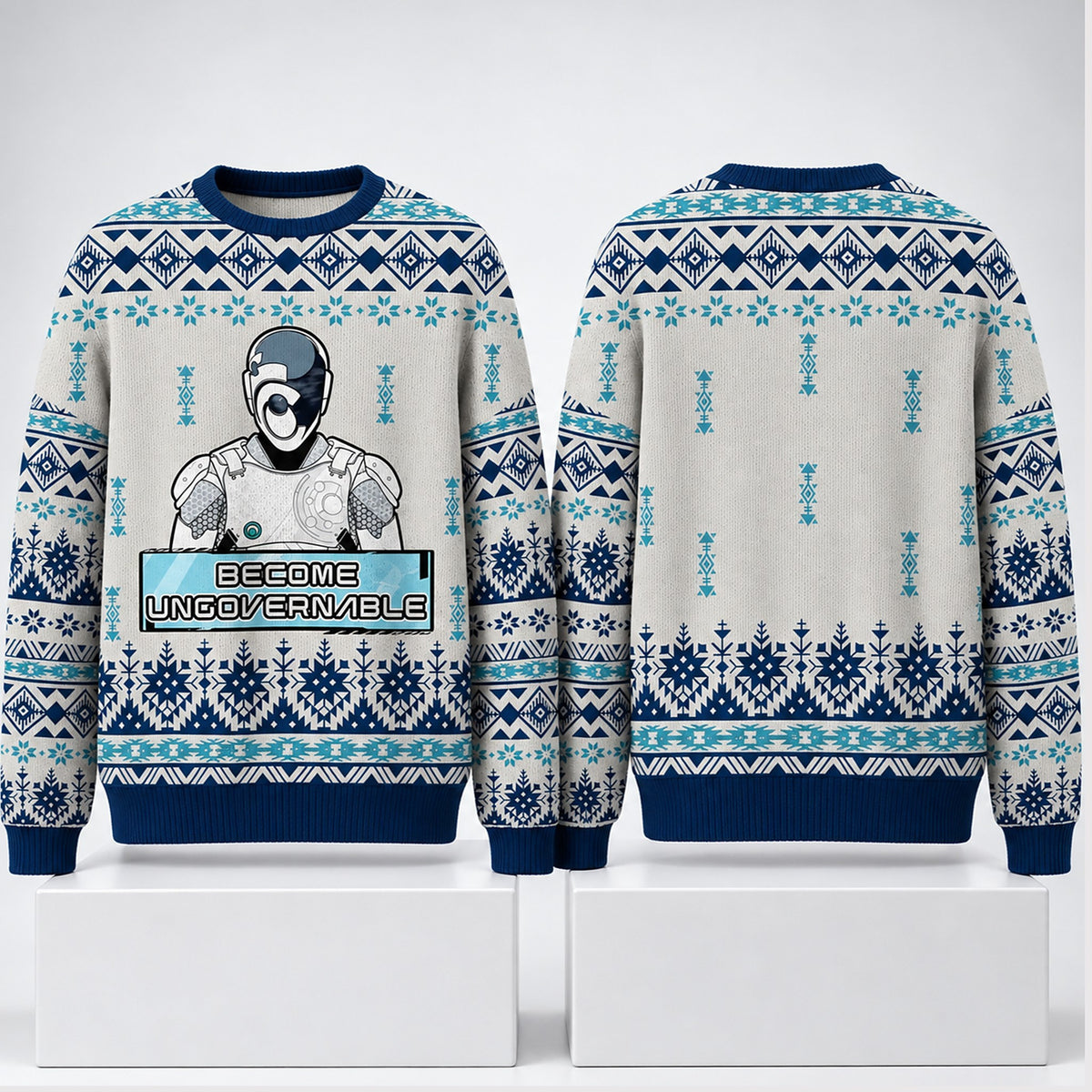 Become Ungovernable Christmas 2026 Ugly Sweater Xmas Clothing Gifts For BFF - Foxy23shop