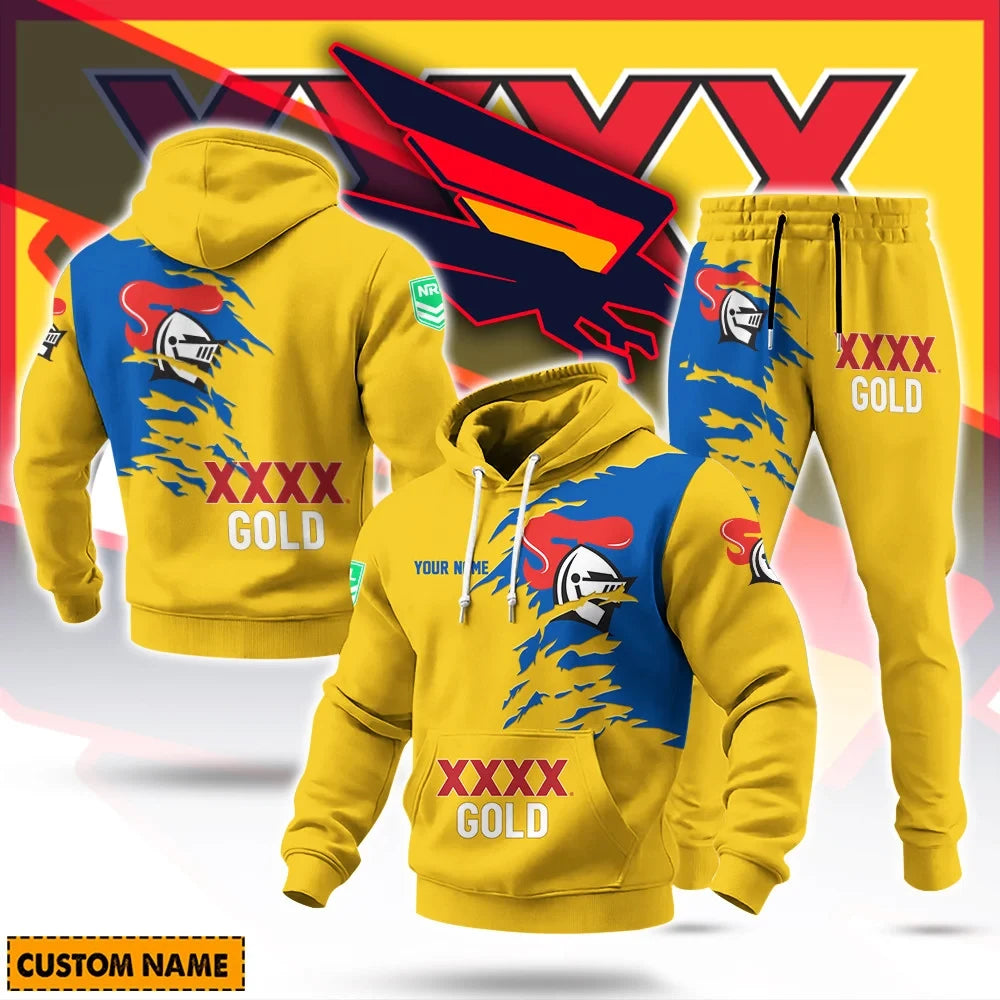 Custom Newcastle Knights Hoodie Set Newcastle Knights Club Clothing Gift For Sports Lovers - Foxy23shop