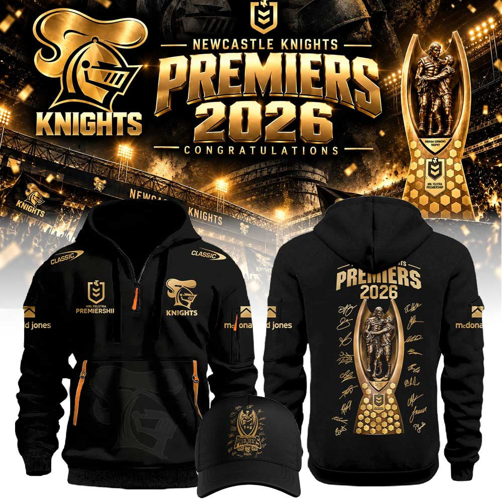 Newcastle Knights Half Zip Hoodie Newcastle Knights Clothes Gift For Sports Supporters - Foxy23shop