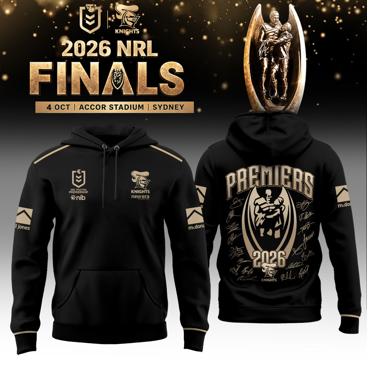 Newcastle Knights Hoodie Newcastle Knights Clothes Gift For Game Day Friends - Foxy23shop