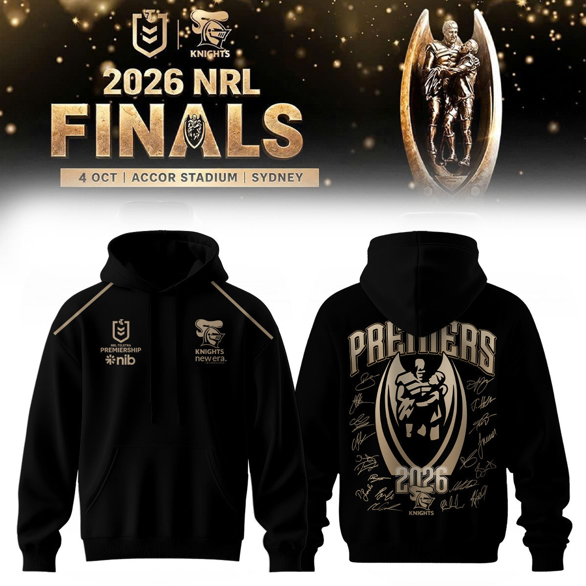 Newcastle Knights Hoodie Newcastle Knights Graphic Shirt Gift For Rugby Fans - Foxy23shop