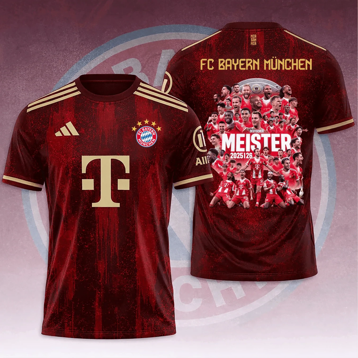 FC Bayern Munich Meister 2025 26 Championship T-Shirt FC Bayern Munich Clothes Best Gift For Fans - Foxy23shop