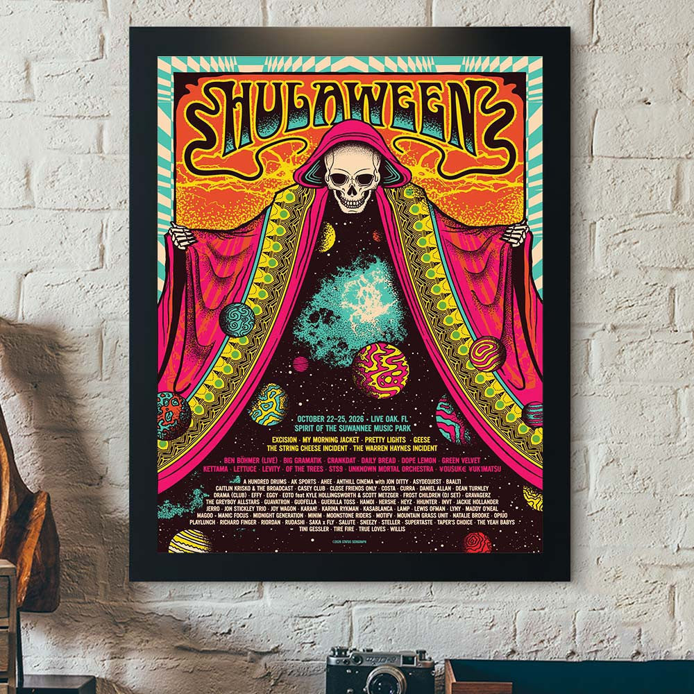 Hulaween 2026 Festival Poster Hulaween Music Festival Poster Best Gifts For Music Lovers - Foxy23shop