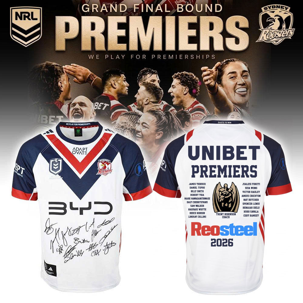 Sydney Roosters Premiers Jersey Sydney Roosters Team Clothing Gift For Rugby Fans - Foxy23shop