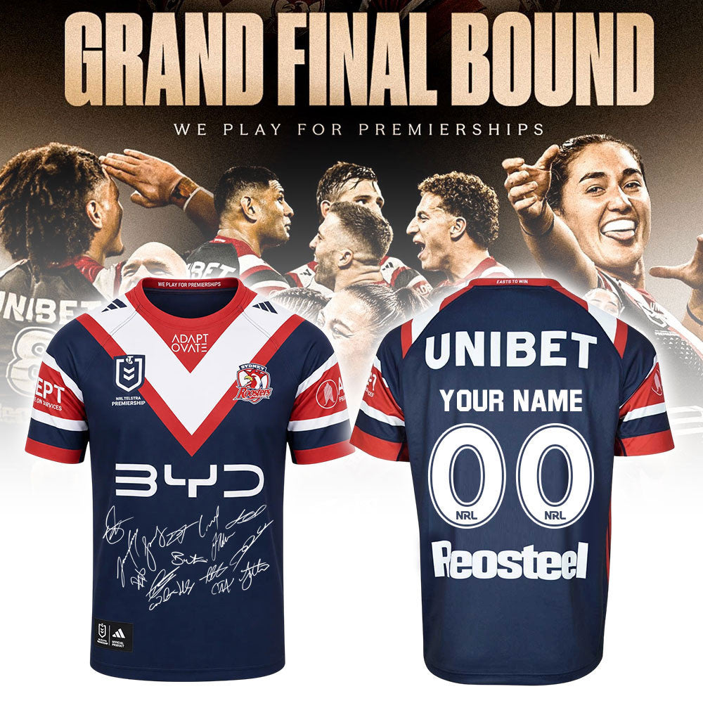 Custom Sydney Roosters Premiers Jersey Sydney Roosters Game Day Apparel Gift For Fans - Foxy23shop