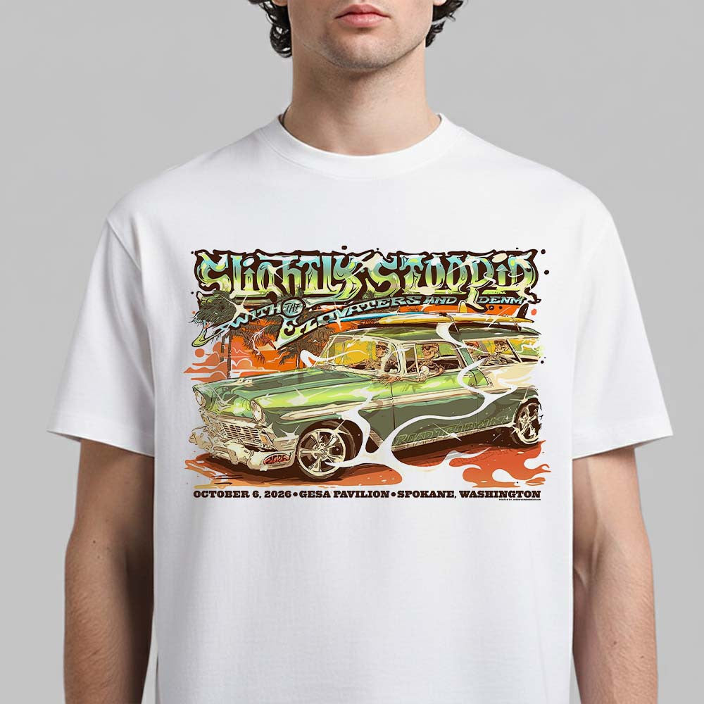 Slightly Stoopid Spokane Washington Show Poster 2026 T-Shirt Slightly Stoopid Merch Gifts For Rock Fan - Foxy23shop