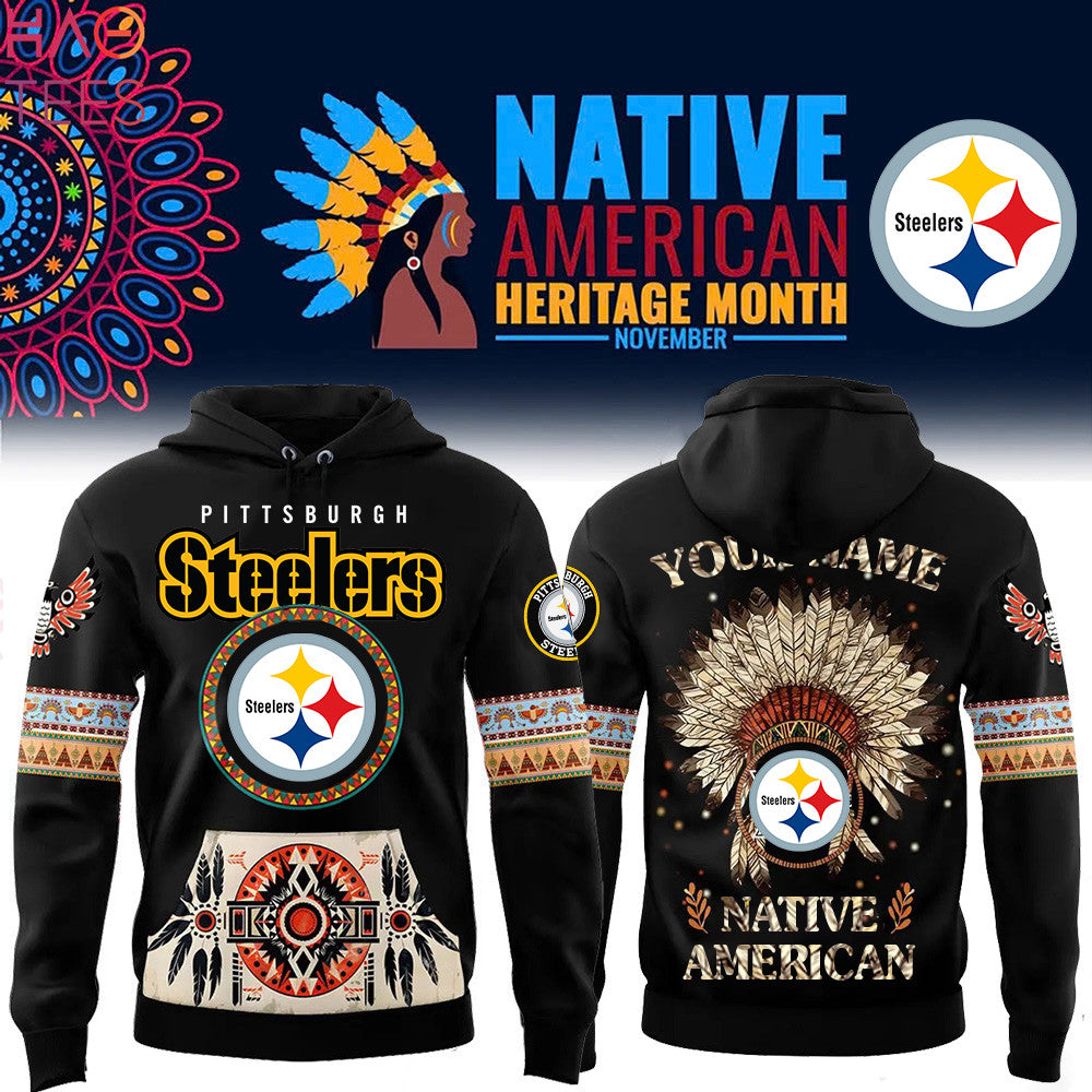 Pittsburgh Steelers x Native American Heritage Month Hoodie Pittsburgh Steelers Clothing Fan Gear - Foxy23shop
