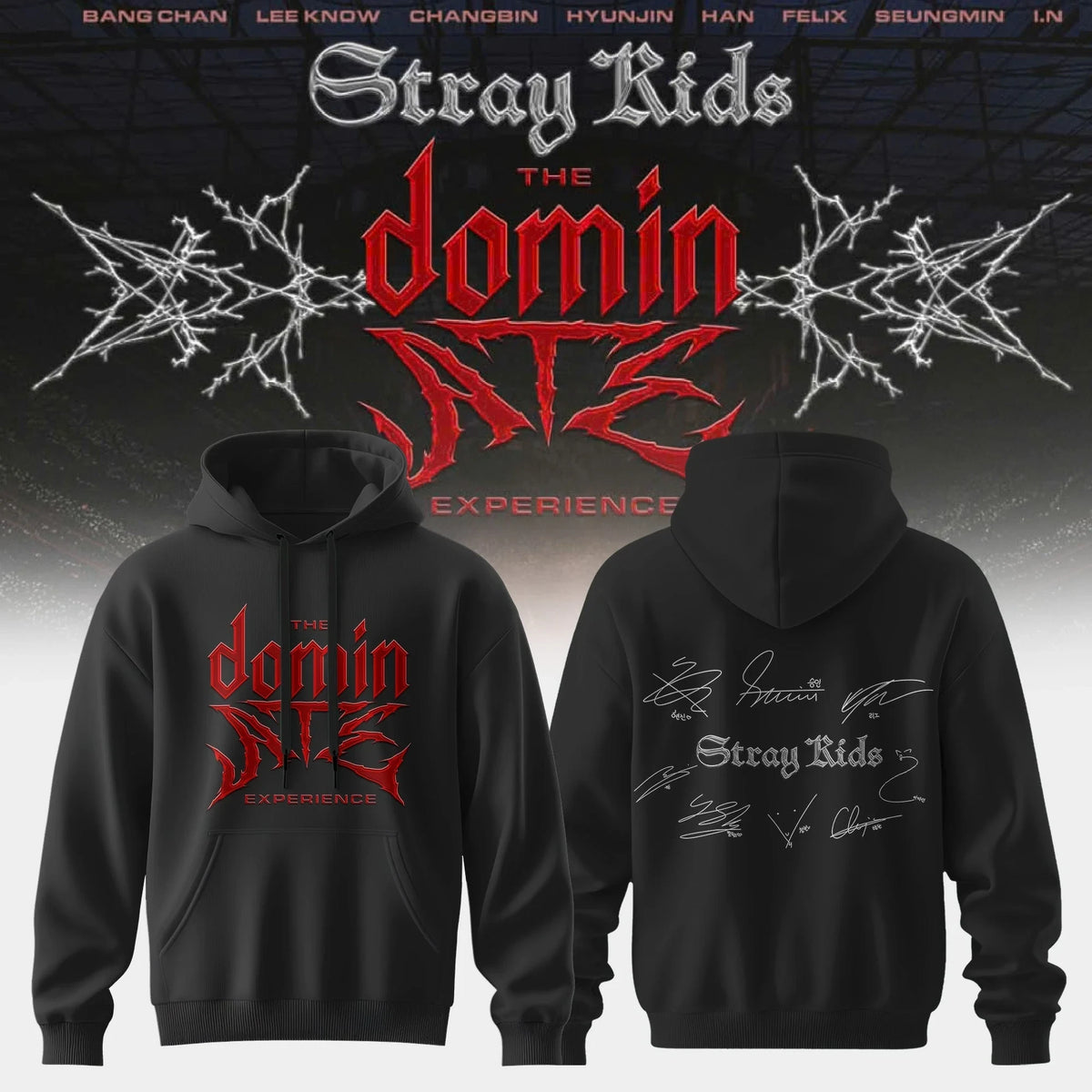 Stray Kids Merch The Dominate Experience Signed Hoodie Gifts For Stay - Foxy23shop