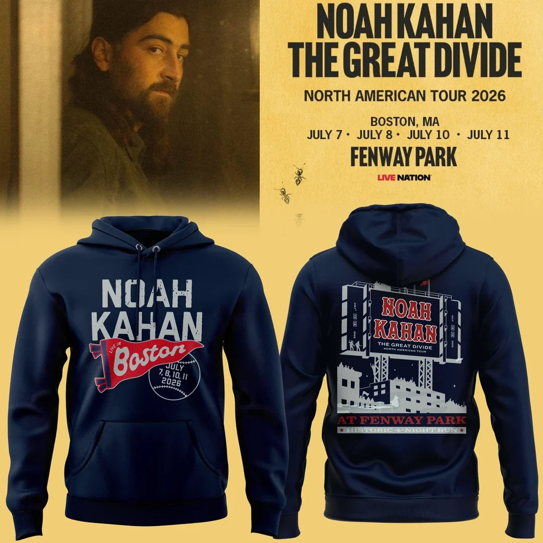 Boston Red Sox X Noah Kahan The Great Divide Tour Hoodie MLB Clothes Gift For Fans - Foxy23shop