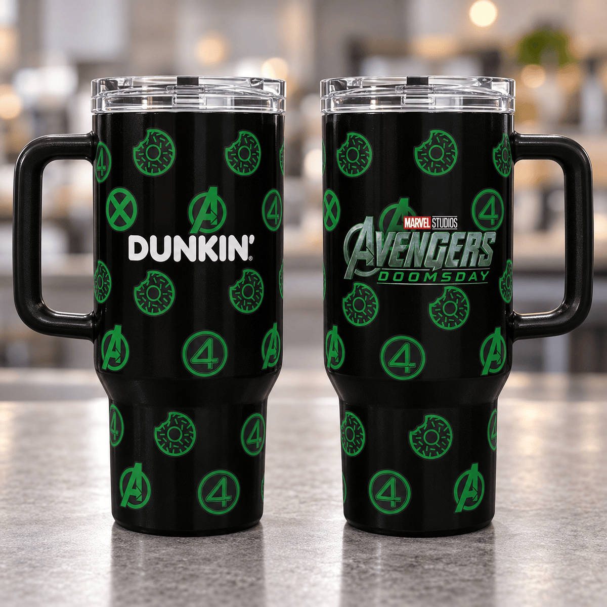 Dunkin x Marvel Studios Avengers Doomsday Tumbler Marvel Universe Theme Tumbler Gifts For Fans - Foxy23shop