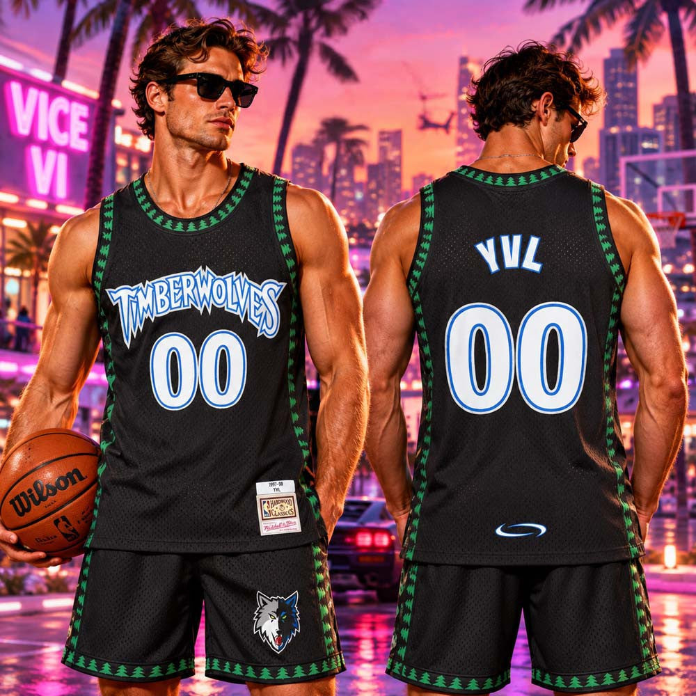 Personalized Playboi Carti X Mitchell Ness Merch NBA Minnesota Timberwolves Jersey Fan Gear - Foxy23shop