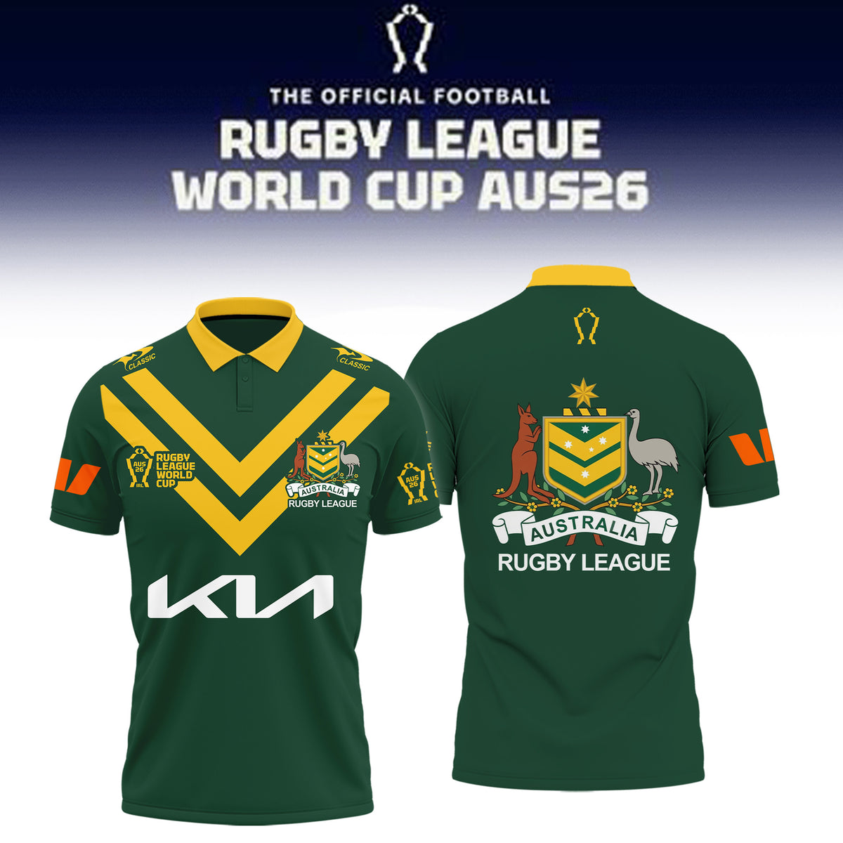 Australian Kangaroosl Rugby World Cup 2026 Polo Shirt Australian Kangaroosl Clothes Gifts For Brother - Foxy23shop