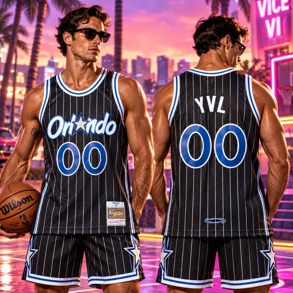 Custom Playboi Carti X Mitchell And Ness Merch NBA Orlando Magic 2003 Jersey Gift For Orlando Magic Fans - Foxy23shop
