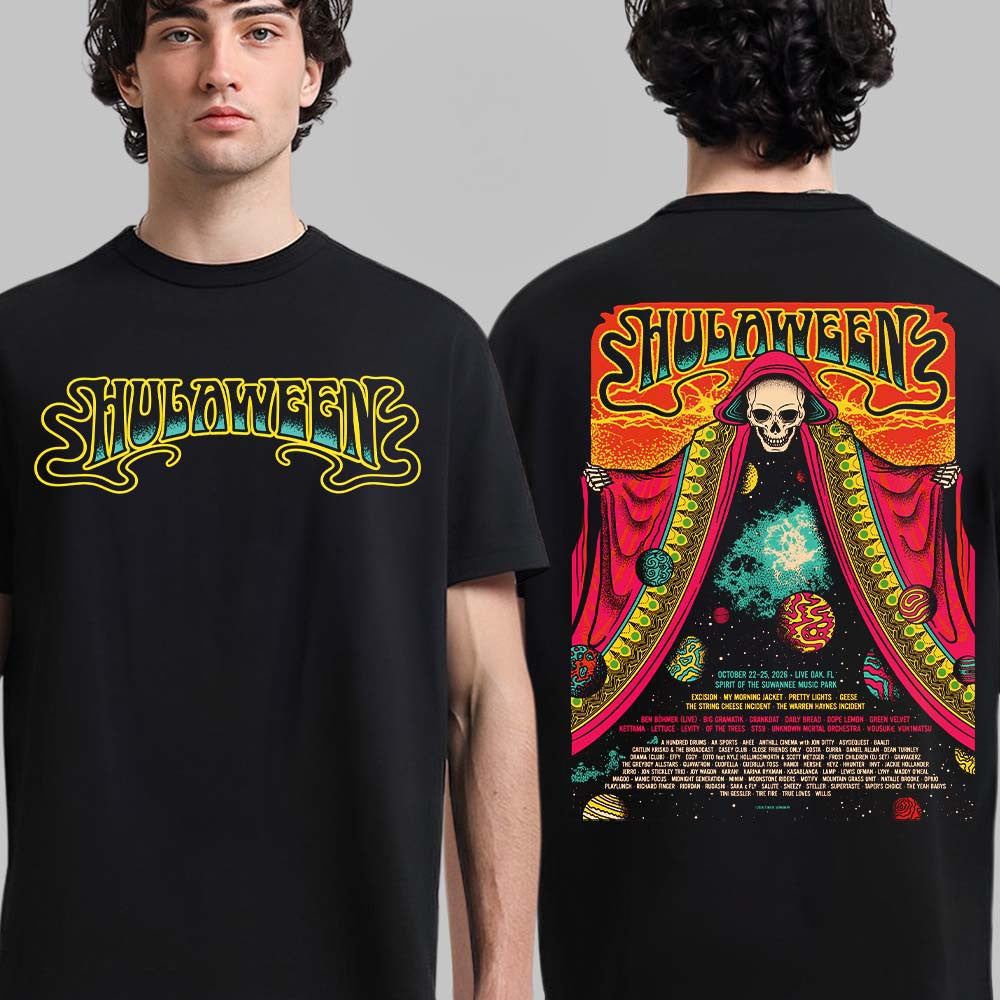 Hulaween 2026 Festival Official Poster T-Shirt Hulaween Music Festival Apparel Gifts For Boyfriend - Foxy23shop
