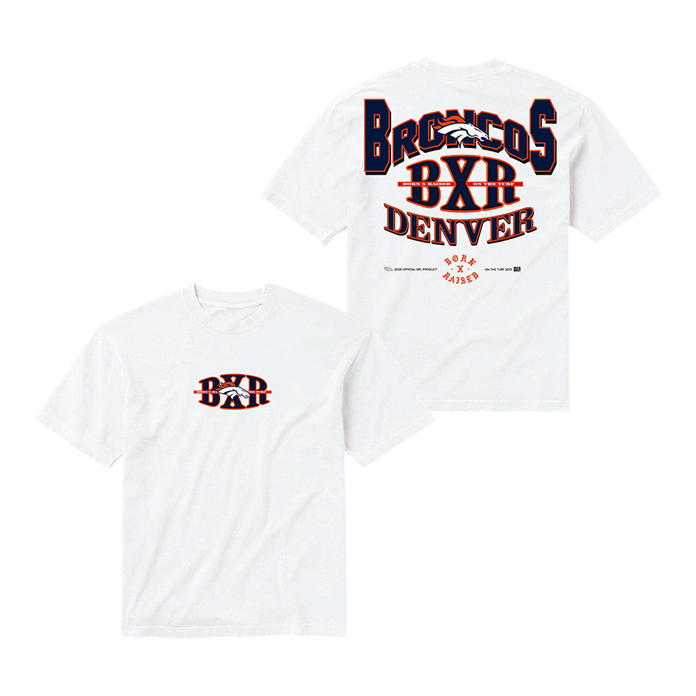 Broncos BXR Denver T-Shirt Born X Raised Football Merchandise Gift For NFL Enthusiasts - Foxy23shop