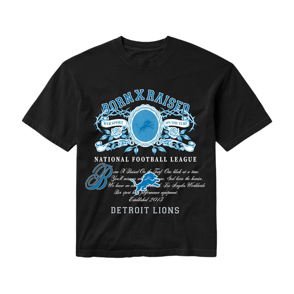 Lions BXR Detroit T-Shirt Born X Raised NFL Clothes Gift For Sports Enthusiasts - Foxy23shop