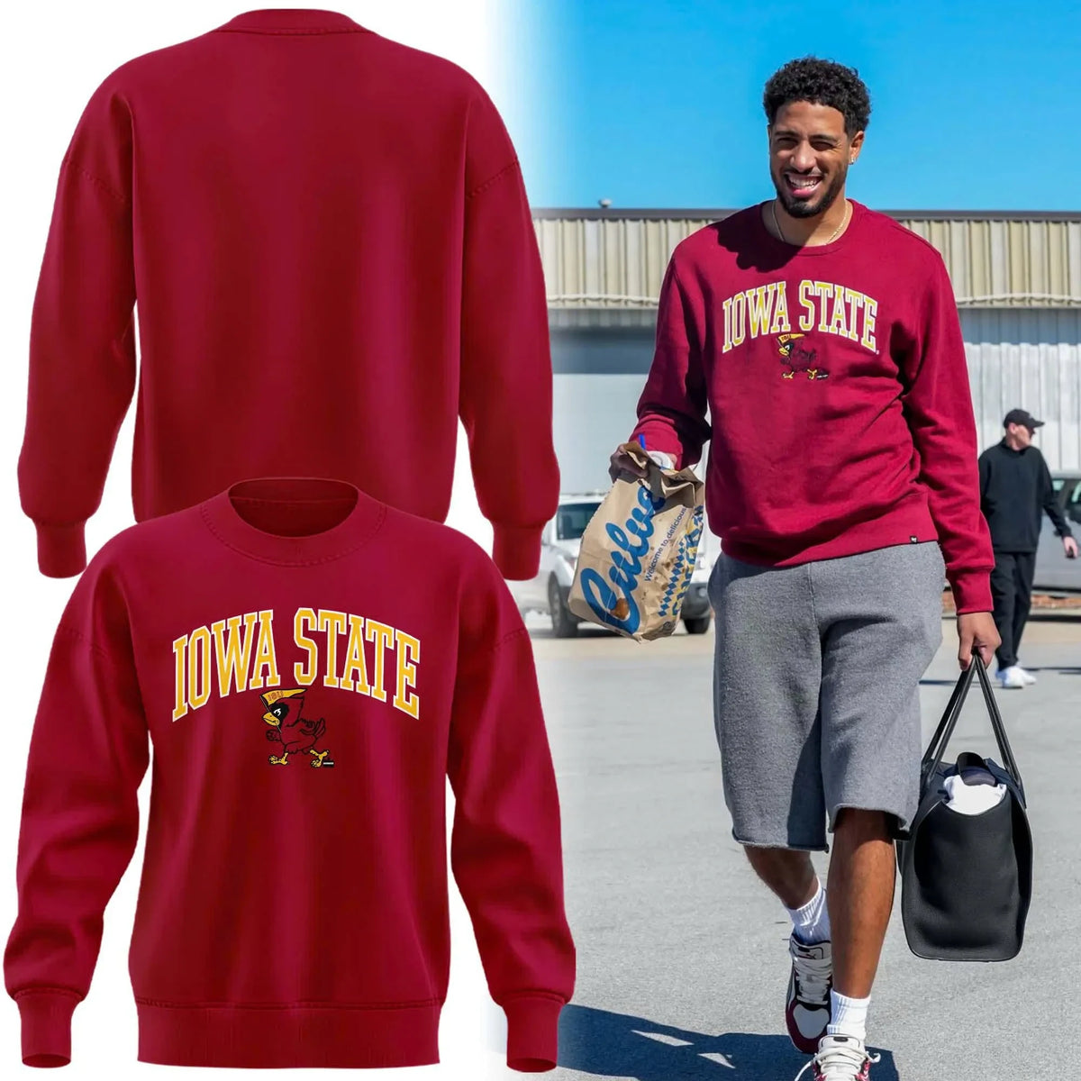 Tyrese Haliburton Iowa State Cyclones Hali 22 Crimson Sweatshirt Best Gifts For Tyrese Haliburton Fans - Foxy23shop