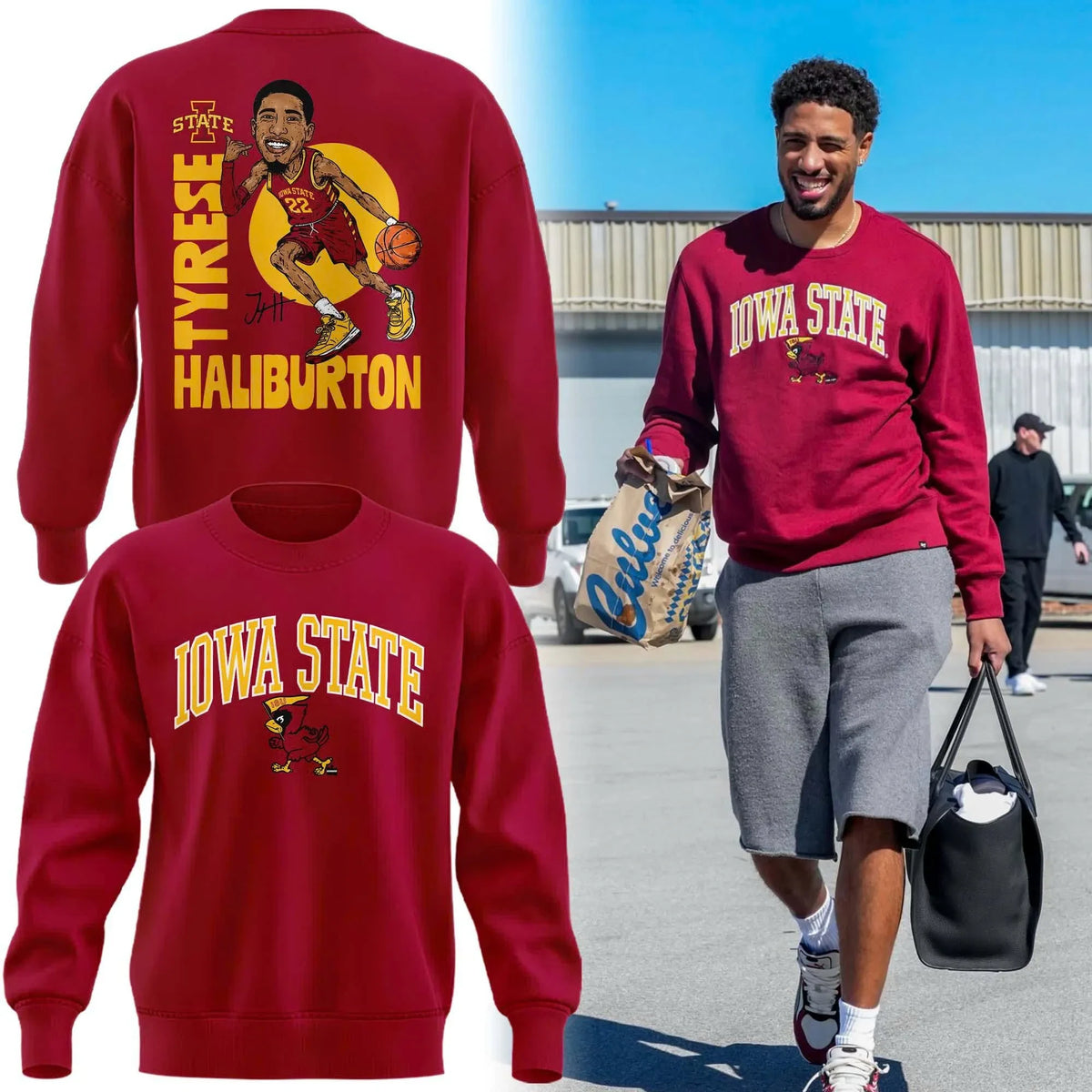 Tyrese Haliburton 2026 ISU Basketball Sweatshirt Tyrese Haliburton Clothing Gifts For Fans - Foxy23shop