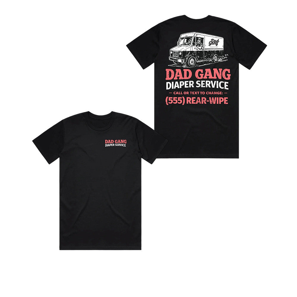 Dad Gang Diaper Service T-Shirt Dadgang Store Shirt Gift For Proud Dads - Foxy23shop