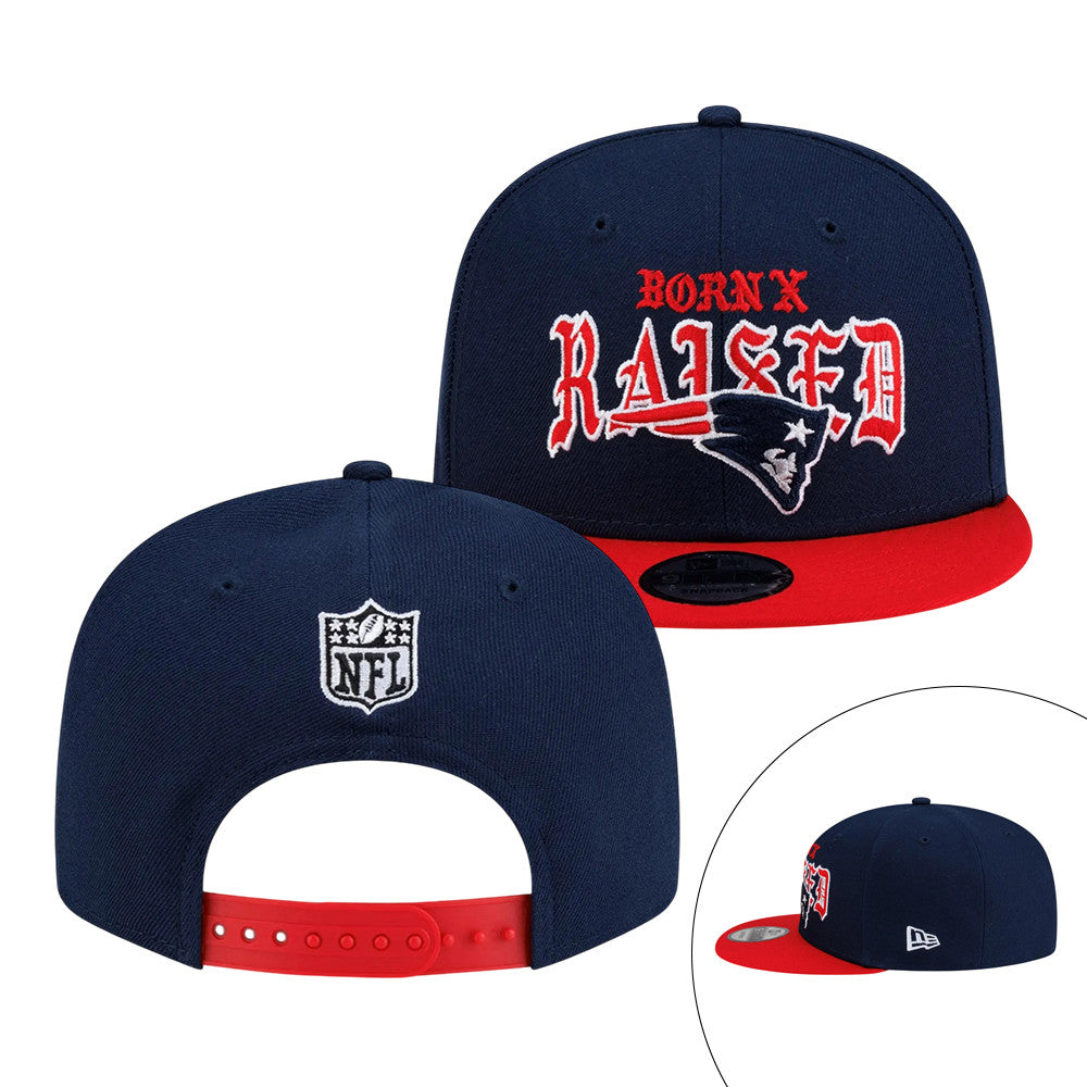 Born X Raised Patriots Old English Snapback Born X Raised Football Gift For Sports Lovers - Foxy23shop