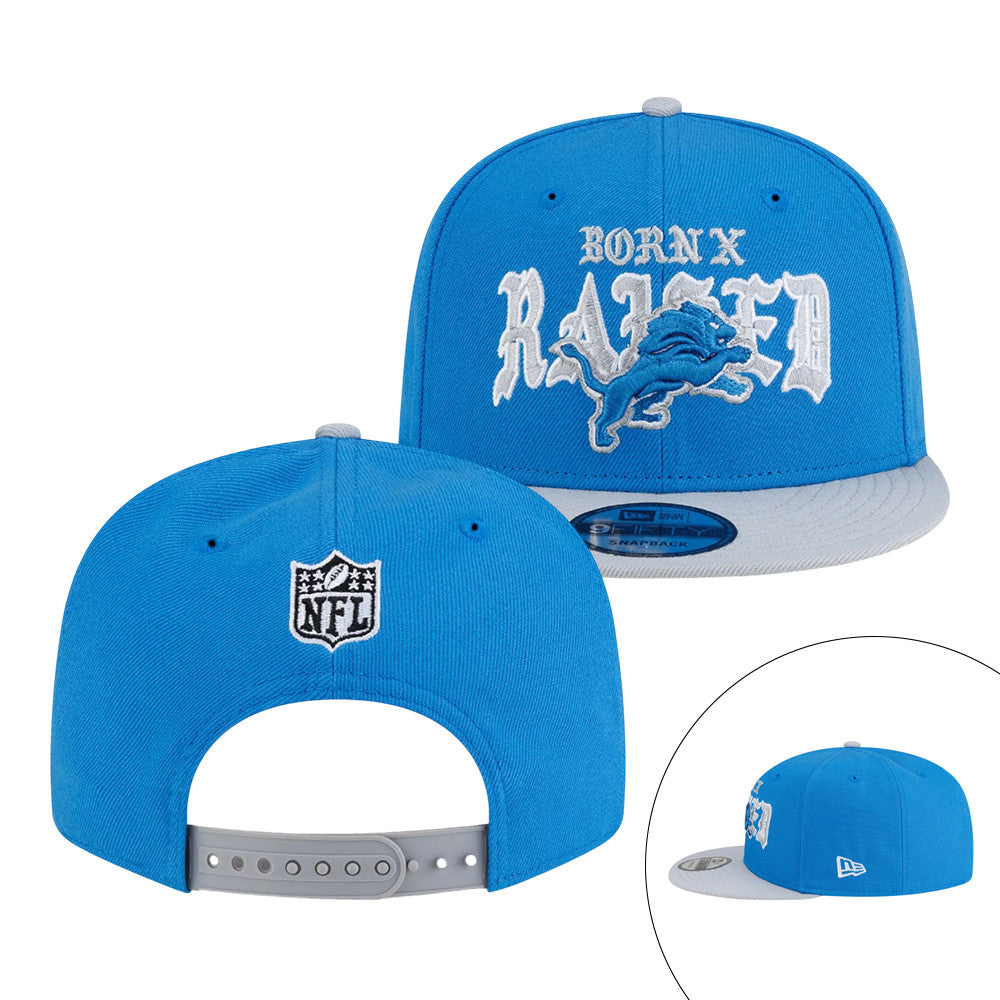 Born X Raised Lions Old English Snapback Born X Raised Football Special Gift For Fans - Foxy23shop