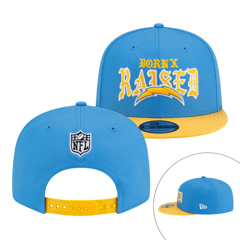 Born X Raised Chargers Old English Snapback Born X Raised Football Gift For NFL Lovers - Foxy23shop