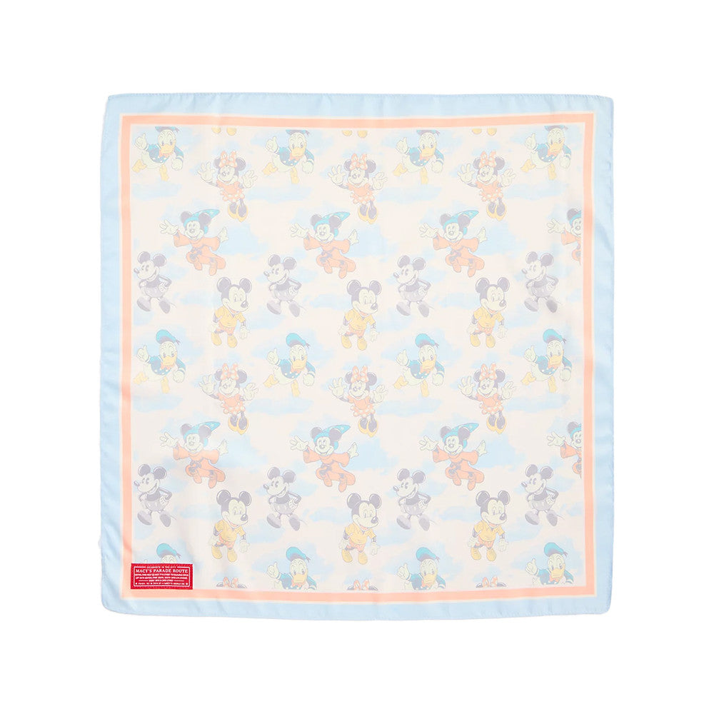 Disney x Macy's Merch Mickey And Friends Parade Balloons Square Twill Bandana Presents For BFF - Foxy23shop
